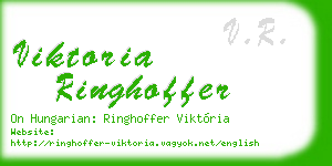 viktoria ringhoffer business card