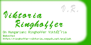 viktoria ringhoffer business card